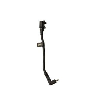 Right-Angle Micro USB Male To Female Extension Cable Adapter Black 6.5 Inches Lo